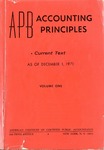 APB accounting principles: volume 1: Current text as of December 1, 1971