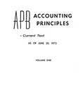 APB accounting principles: volume 1: Current text as of June 30, 1973