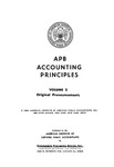 APB accounting principles: volume 2: Original pronouncements as of June 30, 1973