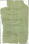 Constitution and by-laws adopted January 10, 1905 by American Association of Public Accountants