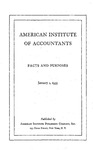 American Institute of Accountants: Facts and purposes;Facts and purposes