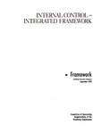 Internal control, integrated framework: Framework including executive summary September 1992 by Committee of Sponsoring Organizations of the Treadway Commission