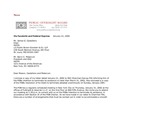 News -- 2002 January 21;Letter sent from Charles A. Bowsher to James G. Castellano by American Institute of Certified Public Accountants. SEC Practice Section. Public Oversight Board and Charles A. Bowsher