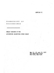 Transcript of proceedings: Public hearing of the Accounting Objectives Study Group, Section II; Trueblood report by American Institute of Certified Public Accountants. Study Group on the Objectives of Financial Statements and Robert M. Trueblood