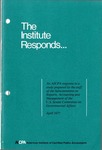 Response by the American Institute of Certified Public Accountants to the study by the Subcommittee on Reports, Accounting and Management, U.S. Senate Committee of Governmental Affairs, entitled 