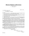 Letter sent to the members and associates of the American Institute of Accountants