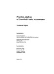 Practice analysis of certified public accountants: technical report