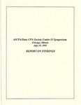AICPA/State CPA Society under-35 symposium, Chicago, Illinois, July 19, 1995, Report on findings