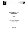 1993 Small business survey, fourth annual report