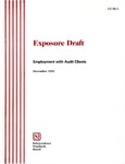 Exposure draft: employment with audit clients, December 1999; ED 99-2