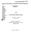 Address to SEC and Financial Reporting Institute at the University of Southern California, Los Angeles, California, May 13, 1986: the National Commitssion on Fraudulent Financial Reporting - a first trimester report by James C. Treadway