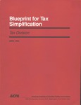 Blueprint for tax simplification