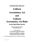 Uniform Accountancy Act and Uniform Accountancy Act Rules; Exposure Draft (American Institute of Certified Public Accountants), 1997, July 21