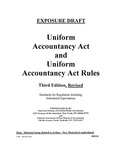 Uniform Accountancy Act and Uniform Accountancy Act Rules; Exposure Draft (American Institute of Certified Public Accountants), 1999, July 1