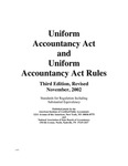 Uniform Accountancy Act and Uniform Accountancy Act Rules, Standards for Regulation Including Substantial Equivalency
