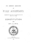 Constitution and By-Laws by American Association of Public Accountants