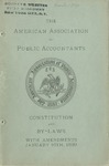 Constitution and By-Laws with Amendments, January 10th, 1899 by American Association of Public Accountants