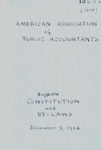 Suggested Constitution and By-Laws, December 5, 1904 by American Association of Public Accountants