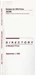 Directory of Member Firms, September 1, 1985 by American Institute of Certified Public Accountants. Division of CPA Firms
