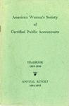 Yearbook, 1955-1956; Annual Report, 1954-1955 by American Woman's Society of Certified Public Accountants