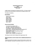 Independence Standards Board - Minutes of Meetings, Meeting of May 26, 1998: Public Session by Independence Standards Board