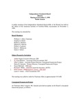 Independence Standards Board - Minutes of Meetings, Meeting of November 3, 1998: Public Session by Independence Standards Board
