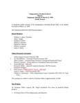 Independence Standards Board - Minutes, Telephonic Meeting of March 12, 1999: Public Session by Independence Standards Board