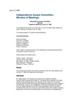 Independence Issues Committee - Minutes of Meetings Independence Issues Committee Minutes Telephonic Meeting of June 15, 1998 by Independence Standards Board. Independence Issues Committee