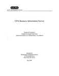 CPA business information survey