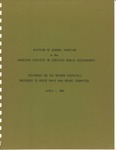 Tax Division Comments and Recommendations: Testimony on Tax Reform Proposals Presented to House Ways and Means Committee, April 1, 1969