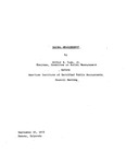 Social Measurement, Before American Institute of Certified Public Accountants Council Meeting, September 30, 1972, Denver, Colorado by Arthur B. Toan Jr.