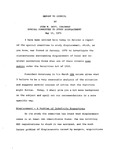 Report to Council, Special Committee to Study Displacement, May 12, 1971 by John W. Hoyt