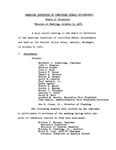 Board of Directors: Minutes of Meeting, October 8, 1971 by American Institute of Certified Public Accountants. Board of Directors