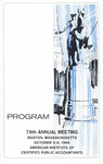 Program: 79th Annual Meeting, Boston, Massachusetts, October 2-5, 1966 by American Institute of Certified Public Accountants (AICPA)