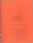 General information and biographical data: technical session - the maintenance of standards, October 7, 1964, Miami, Florida