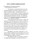 Report of Committee on International Relations To the Council of the American Institute of Certified Public Accountants, May 6, 1965