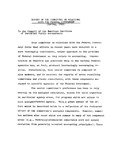 Report of the Committee on Relations with the Federal Government To the Council of the American Institute of Certified Public Accountants, Spring 1965