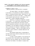 Report of the Executive Committee on Its Proposals Regarding Pronouncements of the Accounting Principles Board To Members of Council of the American Institute of Certified Public Accountants, May 1, 1964