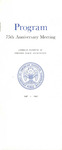 Program 75th Anniversary Meeting, 1887-1962 by American Institute of Certified Public Accountants (AICPA)