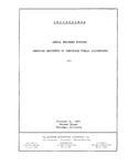 Proceedings: Annual business meeting of the American Institute of Certified Public Accountants, 74th, Chicago, Ill., October 31, 1961. by American Institute of Certified Public Accountants (AICPA)