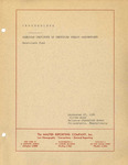 Proceedings: Fall meeting of the Benevolent Fund of the American Institute of Certified Public Accountants, Philadelphia, September 28, 1960