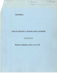 Minutes of the Proceedings of the Spring meeting of Council of the American Institute of Certified Public Accountants, Clearwater, Fla., April 17-20, 1961. by American Institute of Certified Public Accountants. Council