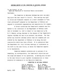 Midyear Report of the Committee on National Defense, To the Council of the American Institute of Certified Public Accountants, April 1958