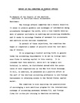 Report of the Committee on Foreign Affairs, To Members of the Council of the American Institute of Certified Public Accountants, April 1958