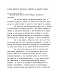 Midyear Report of the Special Committee on Research Program, To the Council of the American Institute of Certified Public Accountants, April 1958