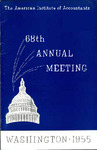 Program for 68th Annual meeting of the American Institute of Accountants, Washington, D.C., October 22-27, 1955.
