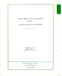 Proceedings of the session on Contract renegotiation and procurement auditing, held at the sixty-fourth Annual meeting of the American Institute of Accountants, Atlantic City, N.J., October 8, 1951.