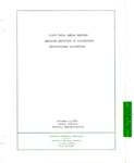 Proceedings of the Technical session on Institutional accounting, held at the sixty-third Annual meeting of the American Institute of Accountants, Boston, October 4, 1950.