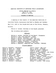 Minutes of the Spring meeting of Council of the American Institute of Certified Public Accountants, Phoenix, Ariz., May 9-10, 1983. by American Institute of Certified Public Accountants. Council