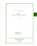 Proceedings of the technical session on Auditing, held at the Annual meeting of the American Institute of Accountants, New York, October 18, 1954.